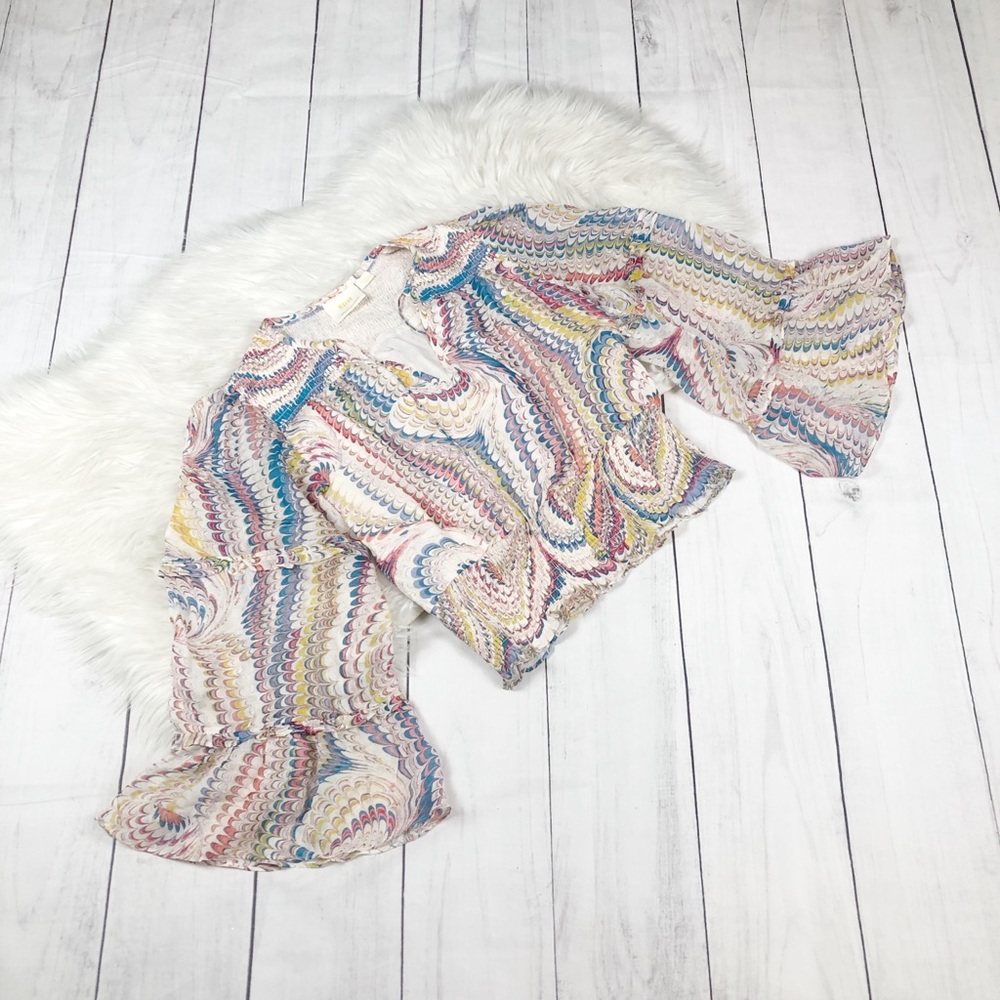 🆕 Anthropologie Maeve Jessa Peasant Blouse Small - Picture 2 of 6
